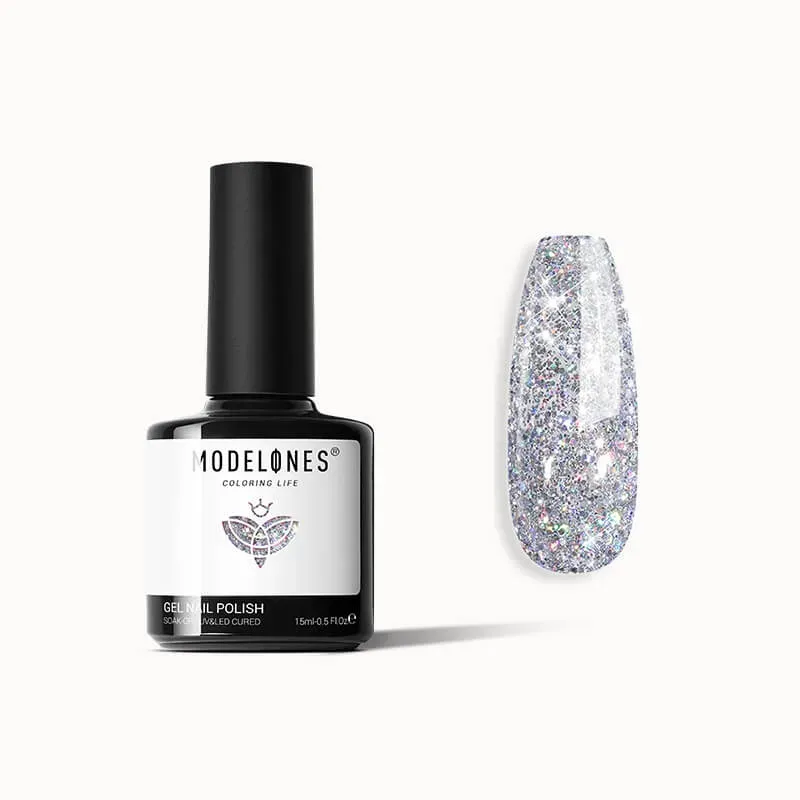 Modelones Inspire Gel Flashy Cosmos gellack 15ml grå