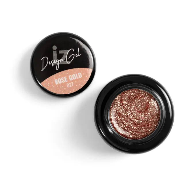 Iz Beauty Design Gel Rose Gold DG027 gel 5 g glitter