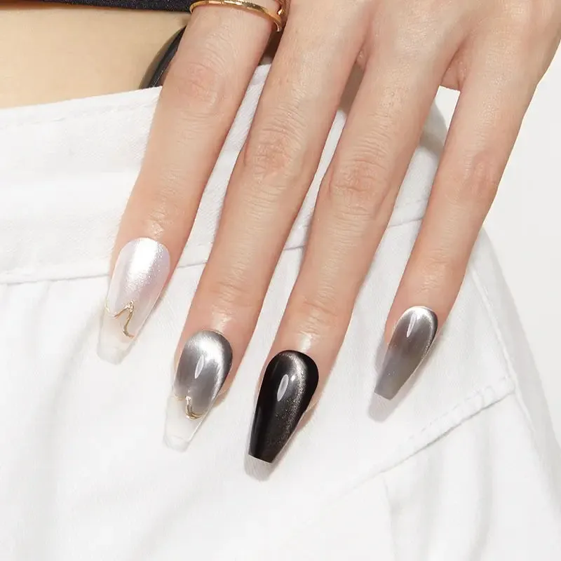 Modelones Smoke And Ice nagellacksset 6 färger cat eye