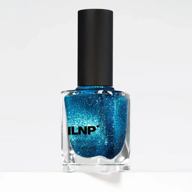 ILNP POP Blue Fizz nagellack elektrisk blå magnetisk