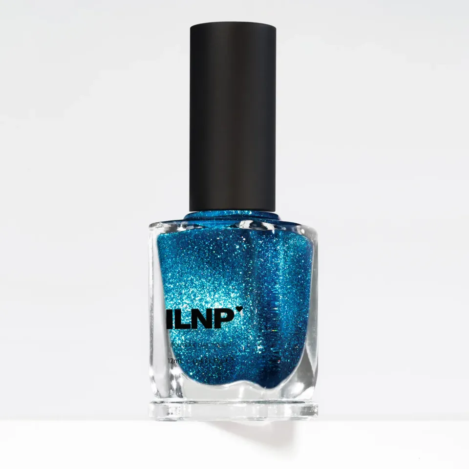 ILNP POP Blue Fizz nagellack elektrisk blå magnetisk