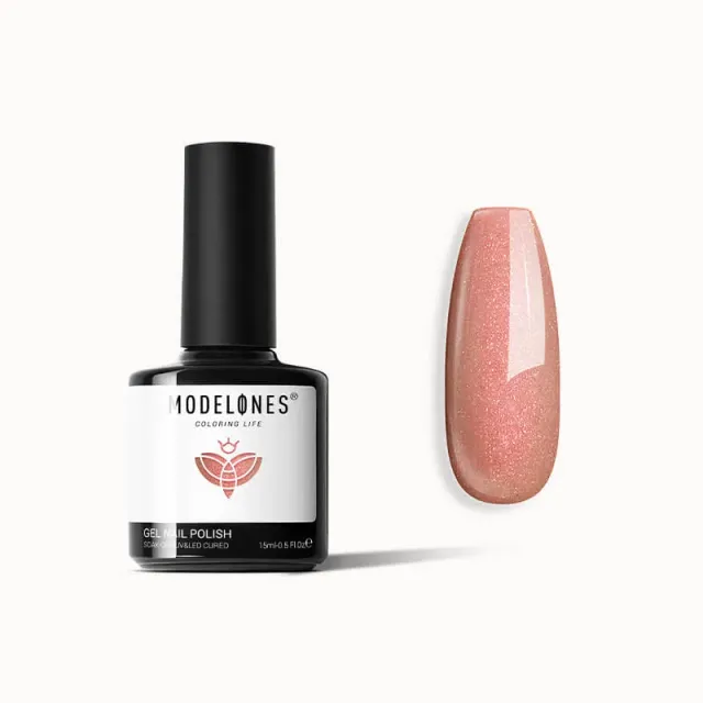 Modelones Inspire Gel gellack Peach Aura 15 ml shimmer
