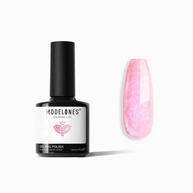 Modelones Inspire Gel Warm Land gellack 15 ml rosa shimmer