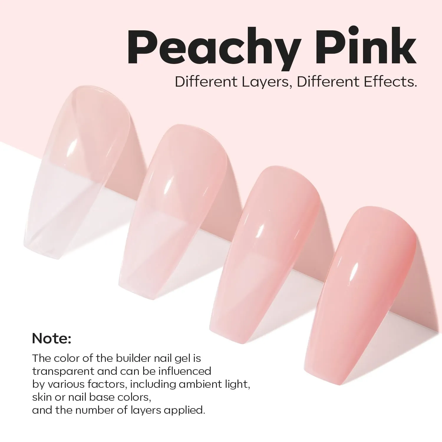 Modelones Nail Care nagelstärkare Peachy Pink utjämnande