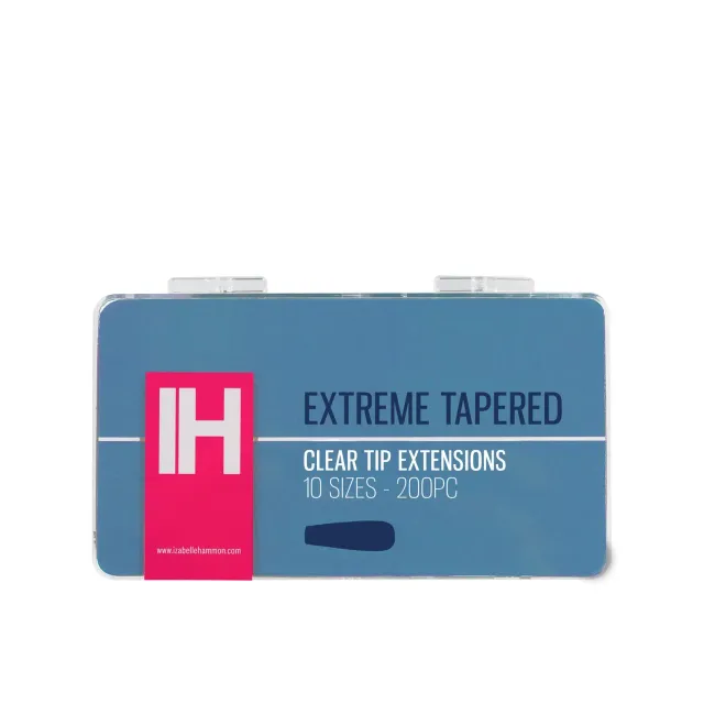 Iz Beauty Extreme Tapered full cover tips clear 200-pack
