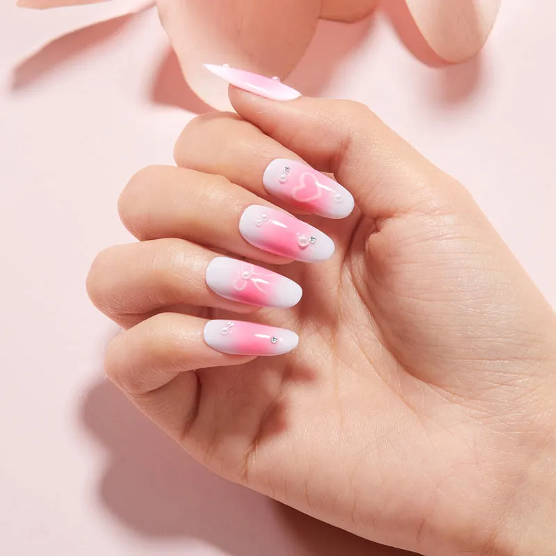 Modelones Neon Bloom gellack 6-pack vit rosa glitter