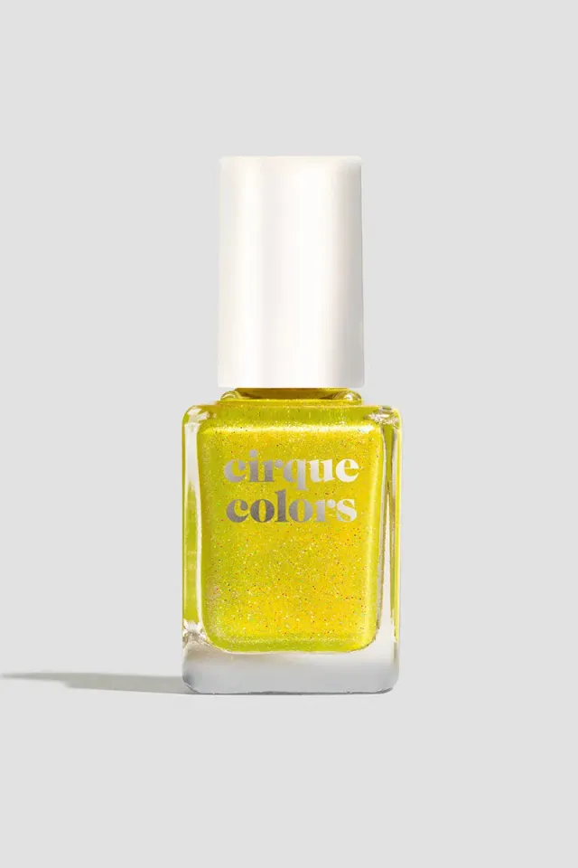 Cirque Colors Thunderbolt nagellack gul holo-shimmer