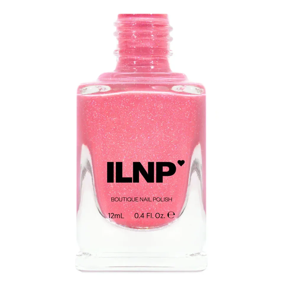ILNP Sugar Lush Paper Heart nagellack rosa holo