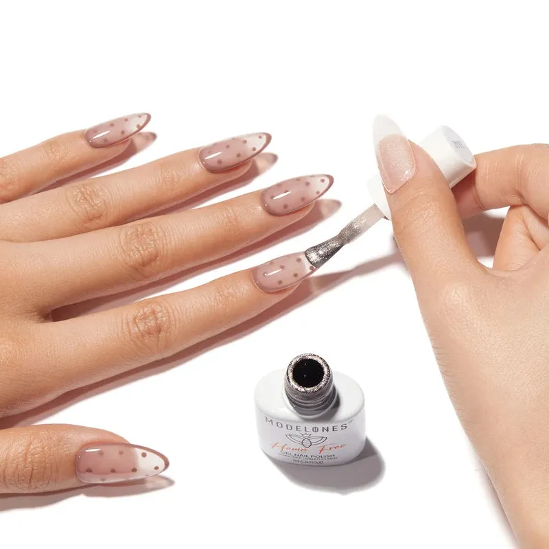 Modelones Coffee and Cream gellackset brun 6-pack kräm
