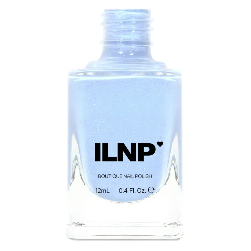 ILNP At Sea Carried Away nagellack duvblå jelly holo