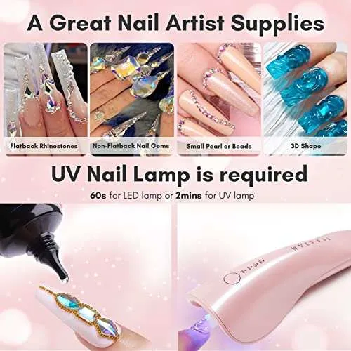 Makartt Rhinestone Glue nagellim 30ML starkt fäste