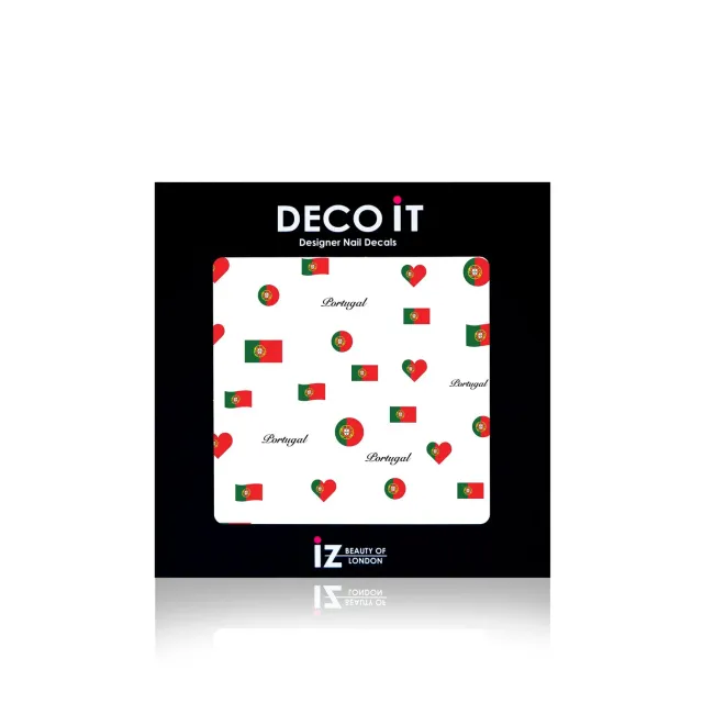 Iz Beauty Portugal Flag nageldekaler mini flaggmotiv