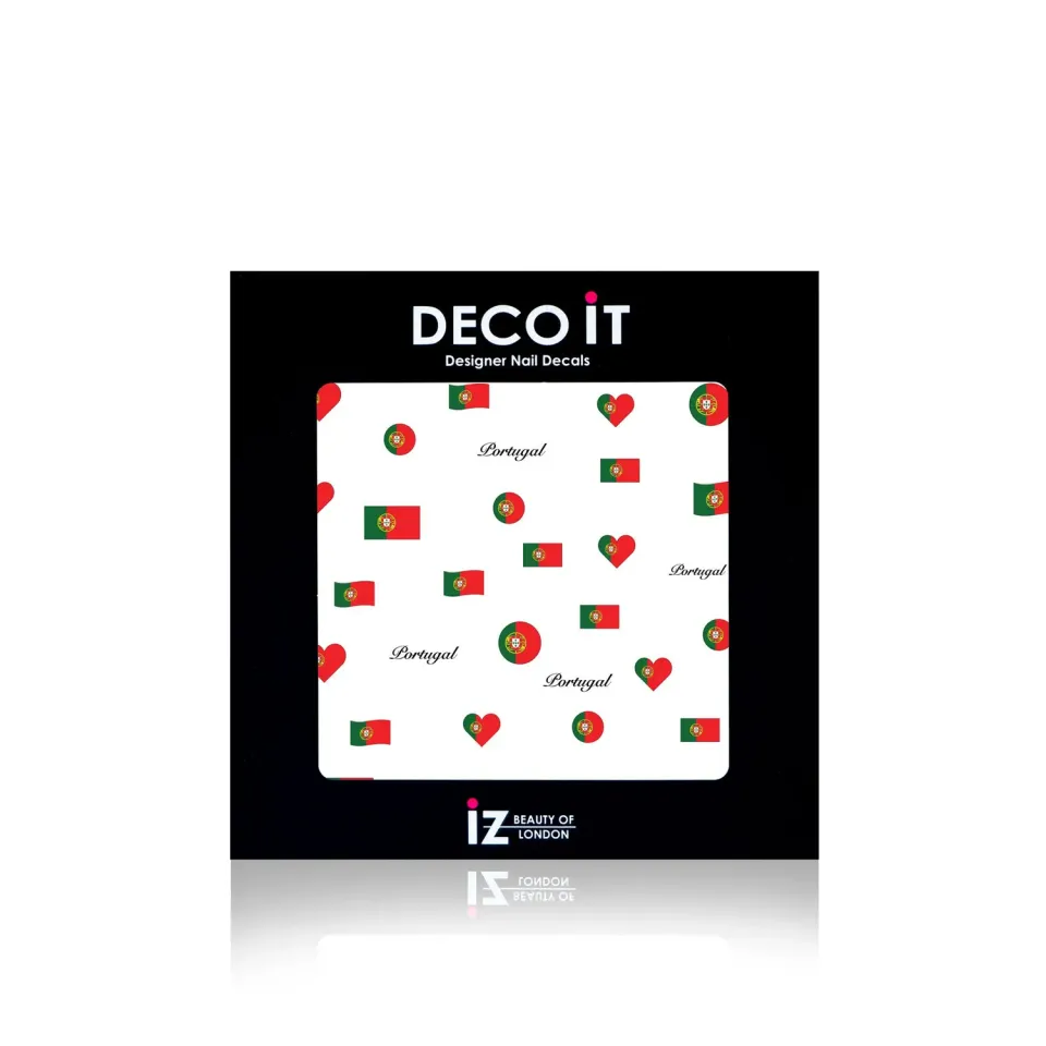 Iz Beauty Portugal Flag nageldekaler mini flaggmotiv