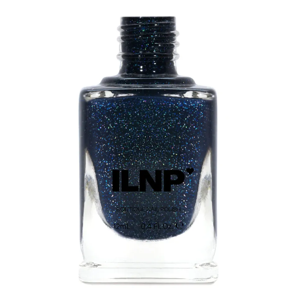 ILNP You Up? nagellack marinblått holo