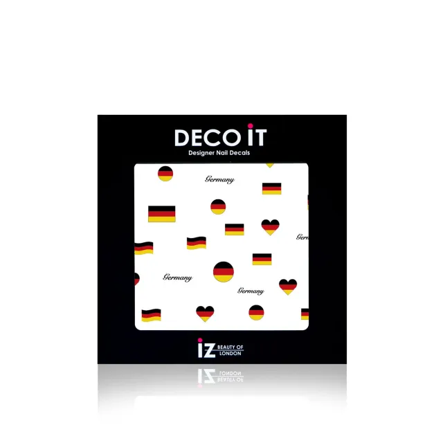 Iz Beauty Germany Flag MINI nageldekalar tysk flagga