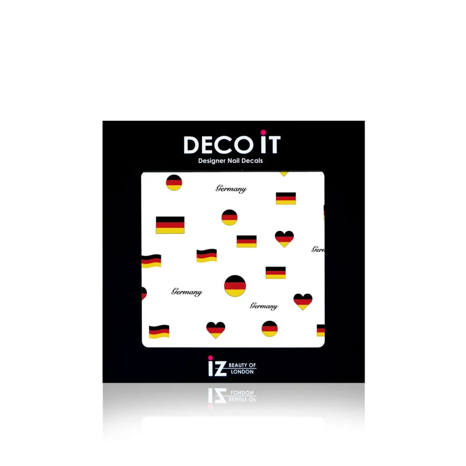 Iz Beauty Germany Flag MINI nageldekalar tysk flagga