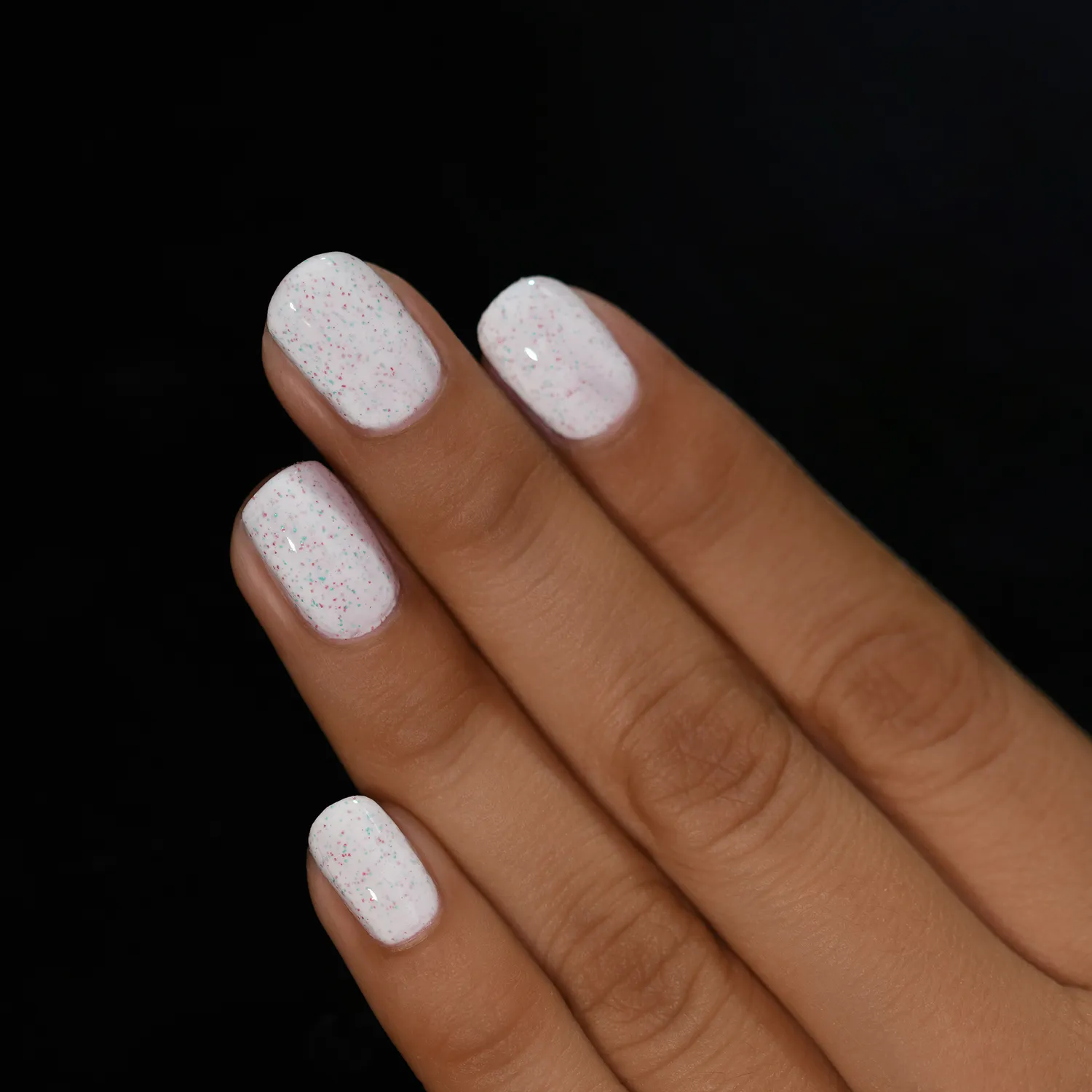 ILNP nagellack Christmas Cookie vit flakig