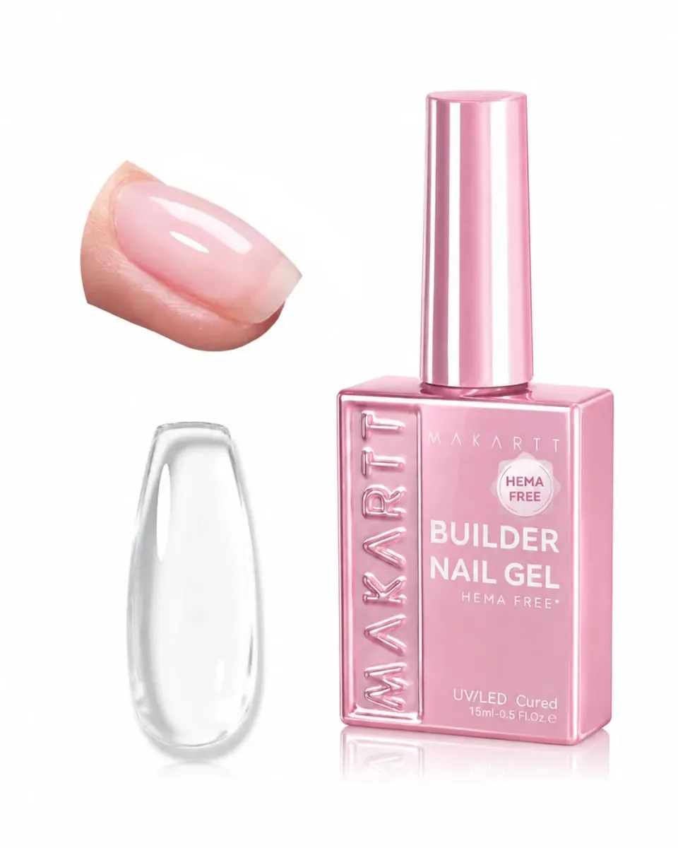 Makartt Hema Free 8-in-1 Builder Nail Gel clear