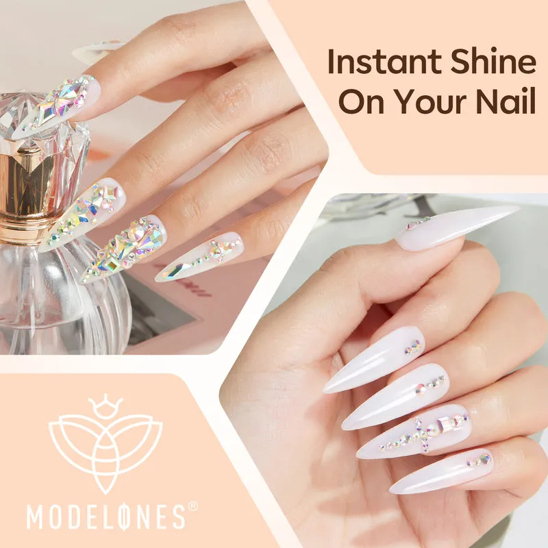 Modelones Rhinestone Glue nagellim 4-i-1