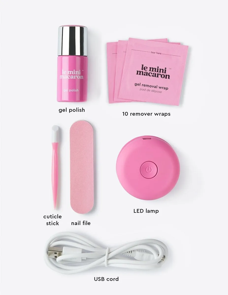 Le Mini Macaron Bubblegum Crush gelkit bubbelgumrosa