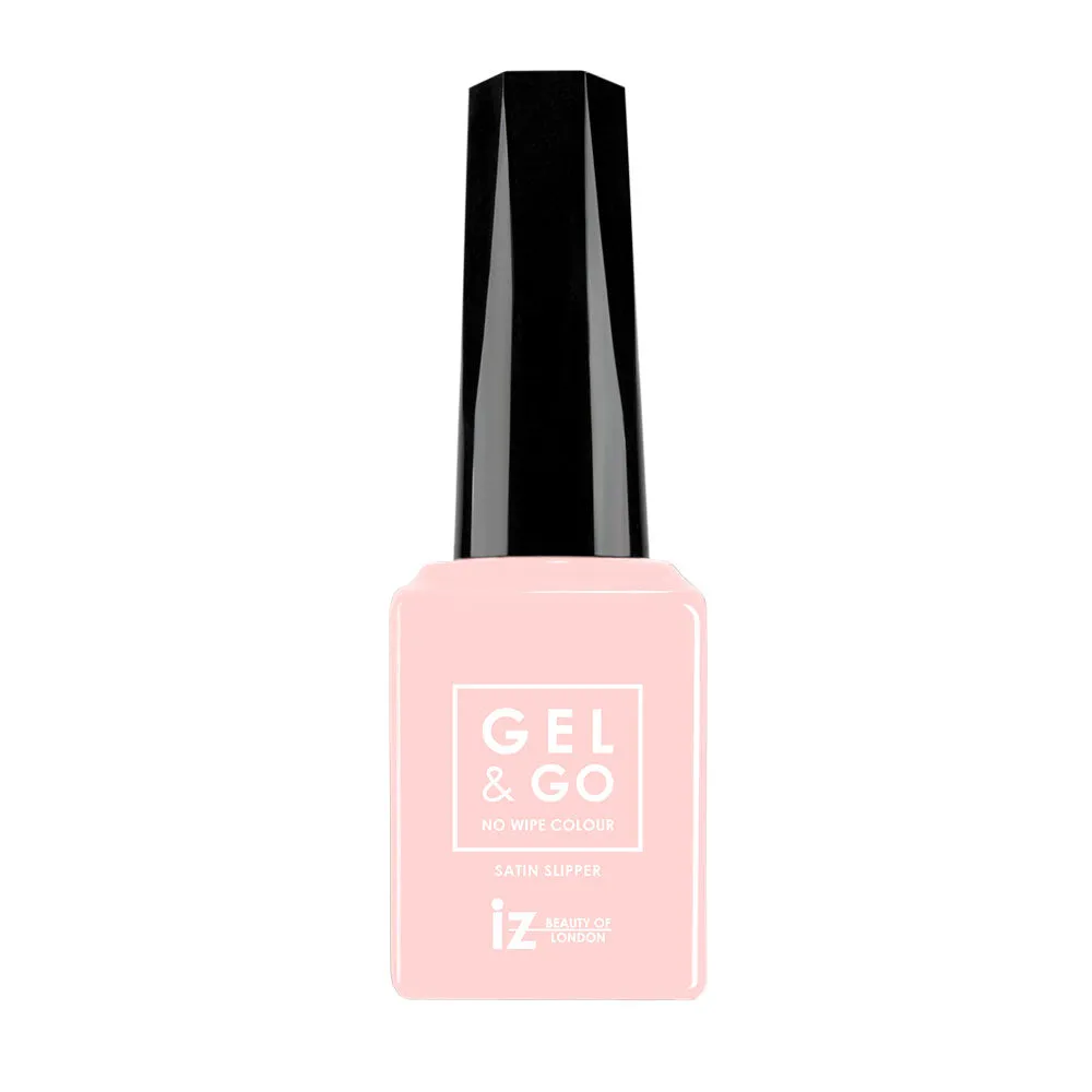 Iz Beauty Gel&Go Satin Slipper GG1074 gellack 12ml metallrosa