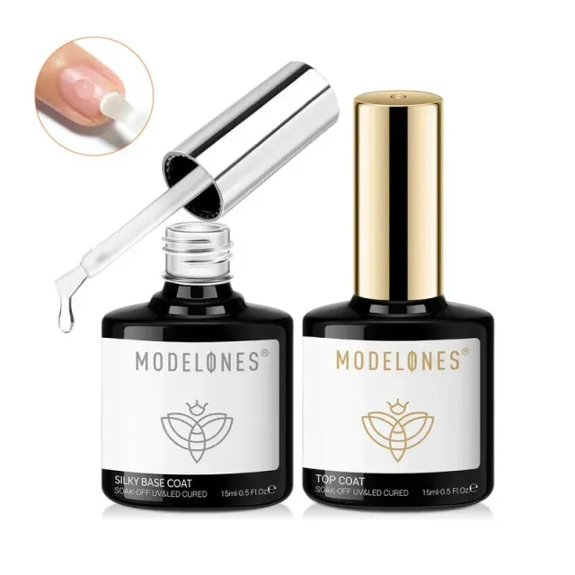 modelones Silky bas- och topplack duo gel