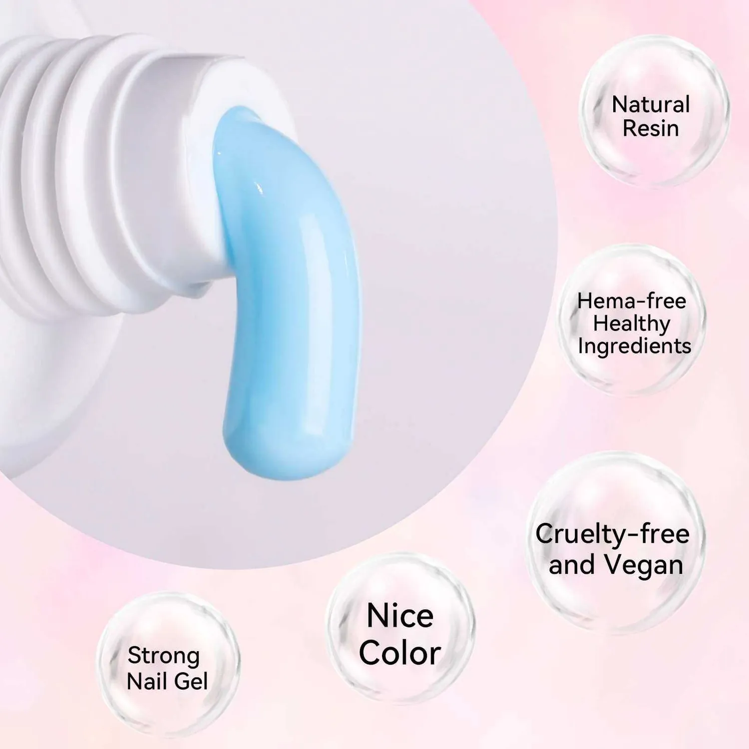 Makartt Poly Nail Gel polygel 2-pack blå grön 30 ml