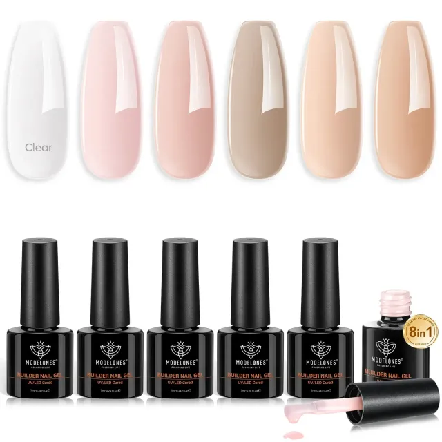 Modelones Builder Gel bygggel Nude Brown brun