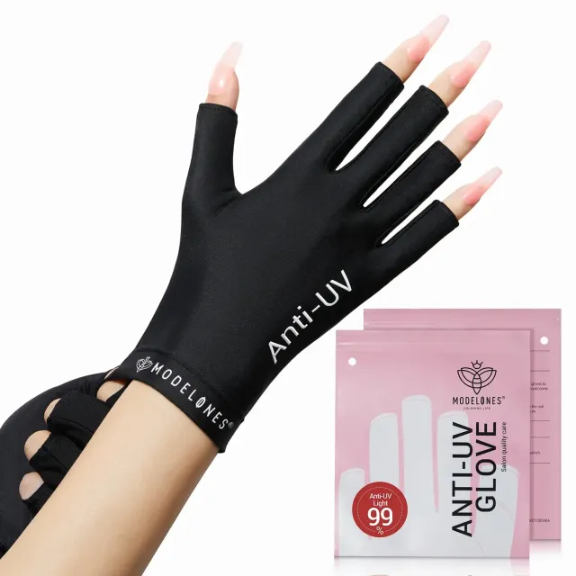 modelones Anti-UV Light Glove For Nails Salon uv-handske 4 färger