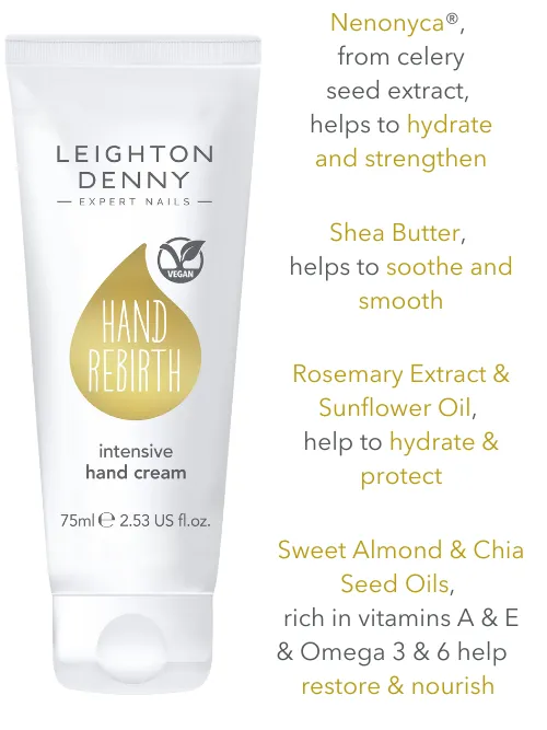 Leighton Denny Hand Rebirth handkräm 75 ml sheasmör