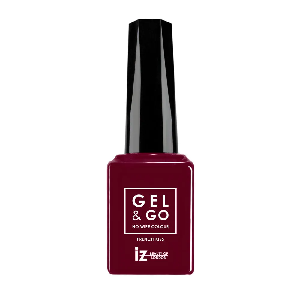 Iz Beauty GEL&GO French Kiss GG1027 gellack 12 ml mörkröd