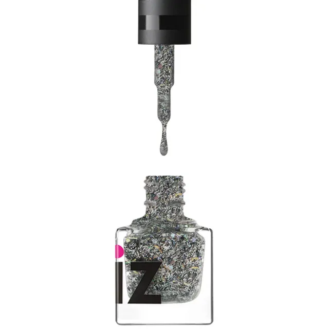 Iz Beauty Invitation Only glitter top coat 6 ml silver