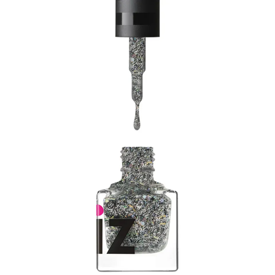 Iz Beauty Invitation Only glitter top coat 6 ml silver