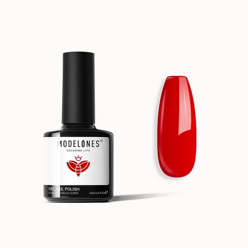 Modelones Inspire Gel Malaga Wine gellack 15 ml vinröd