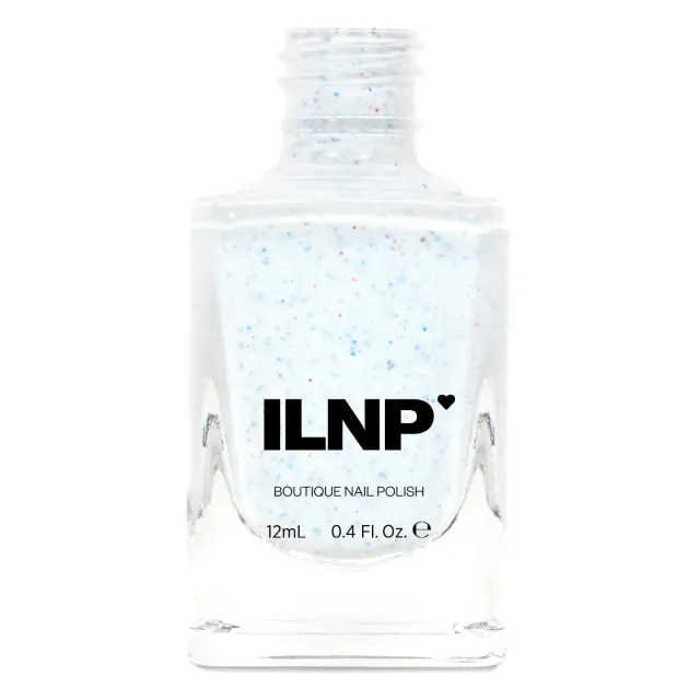 ILNP At Sea Liberty nagellack vit prickig