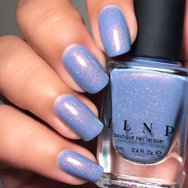 ILNP Southwest Dusk To Dawn nagellack duvblå glitter
