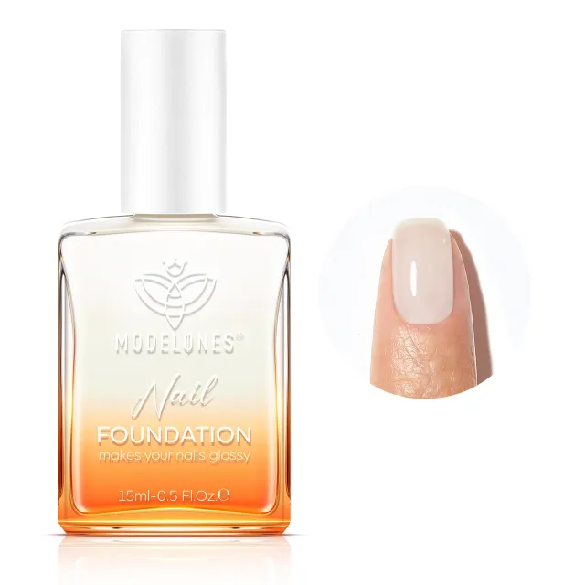 Modelones Nail Foundation nagelgel Milky White vård