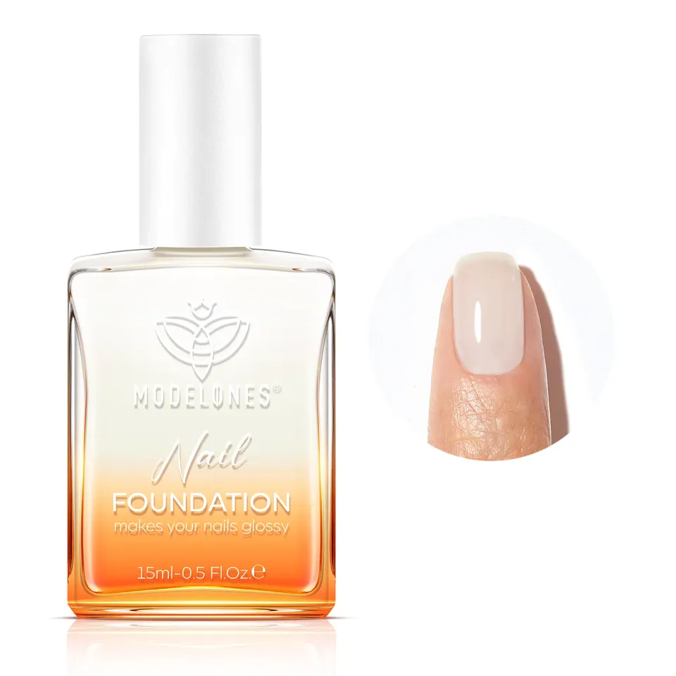 Modelones Nail Foundation nagelgel Milky White vård