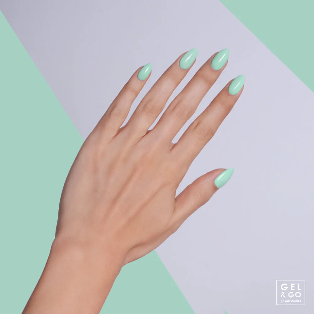 Iz Beauty GEL&GO Peppermint Crisp GG1040 gellack 12 ml mintgrön