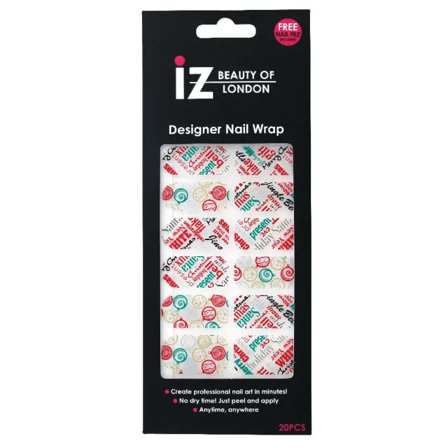 Iz Beauty Holidays Are Coming nagelwraps jul