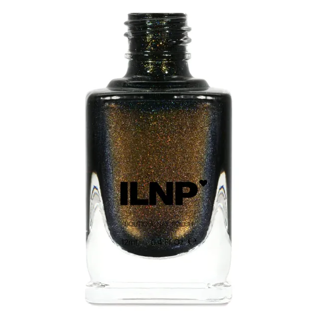 ILNP Shadow Grove nagellack svart holografisk