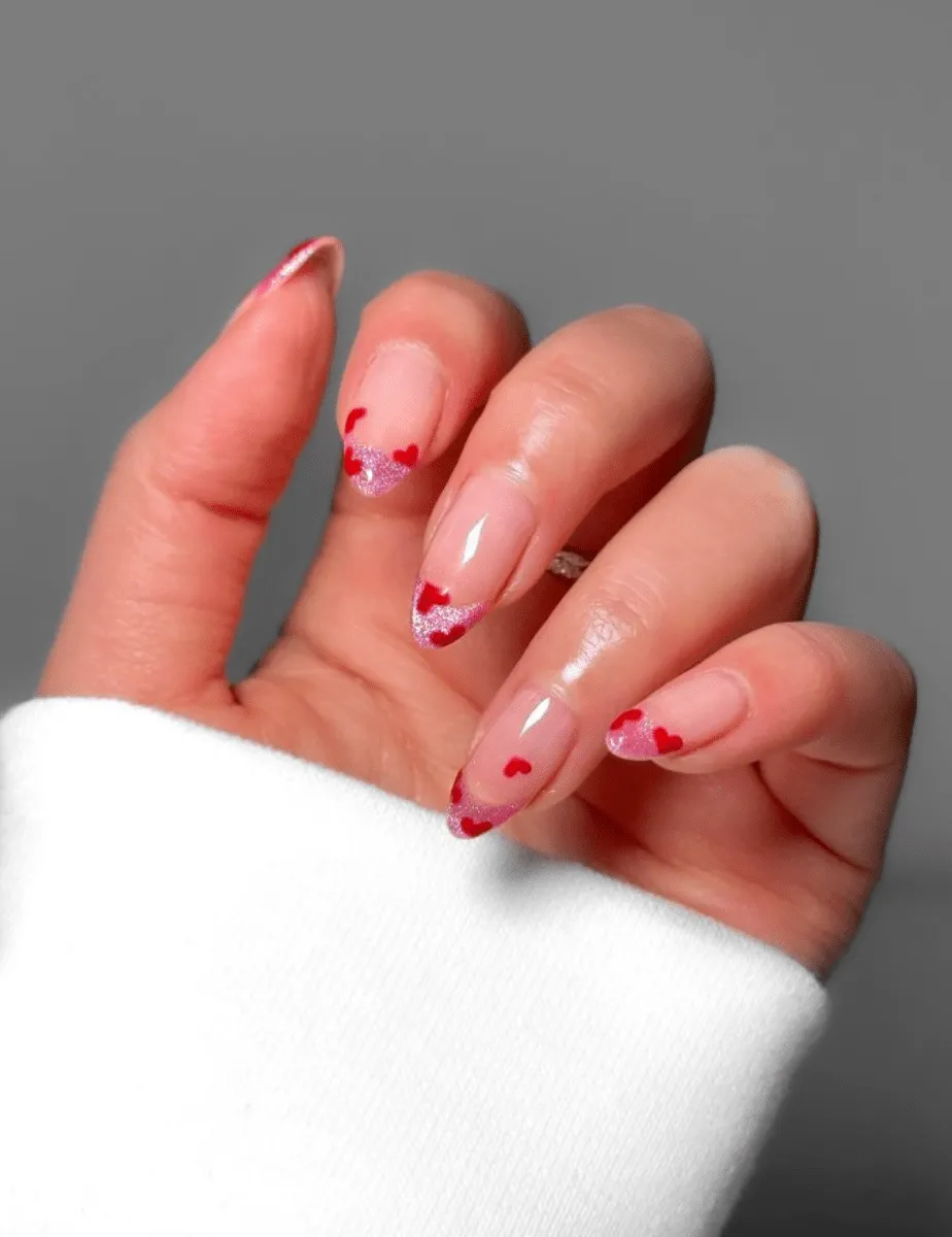 Le Mini Macaron Cat Eye and Hearts gellackset rosa