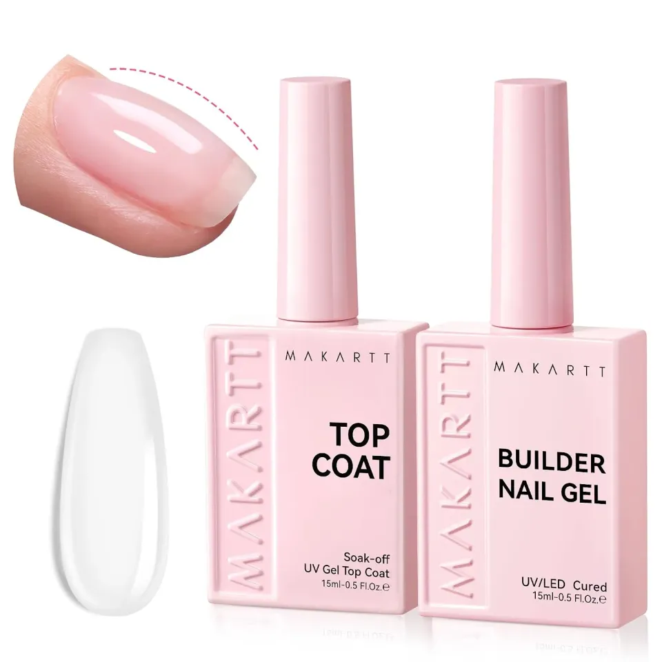 Makartt Builder Base Top Coat kit nude pink täckande