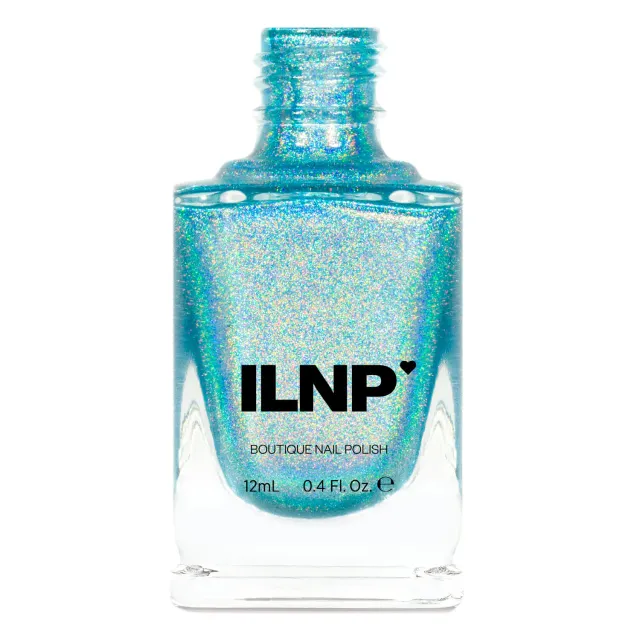 ILNP Aria nagellack holografiskt himmelsblått
