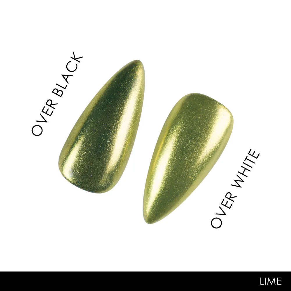 Iz Beauty Lime Chrome pigment 0,5 g spegel