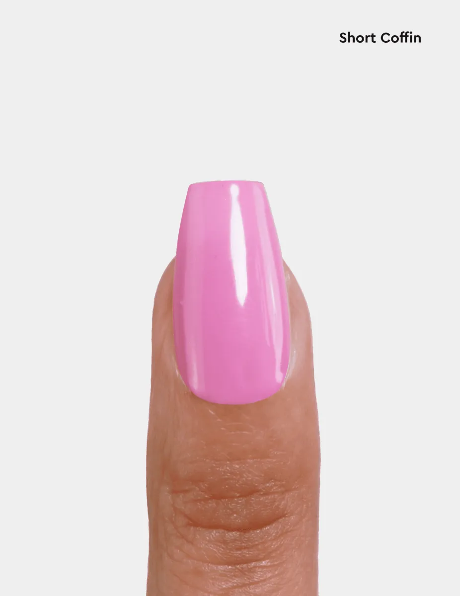 Le Mini Macaron Soft Gel Tips Short Coffin matta