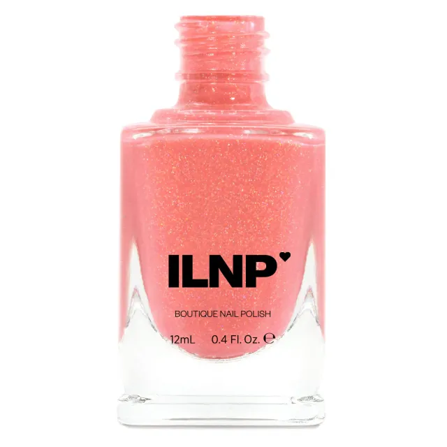 ILNP At Sea Riley nagellack korall holografiskt skimmer