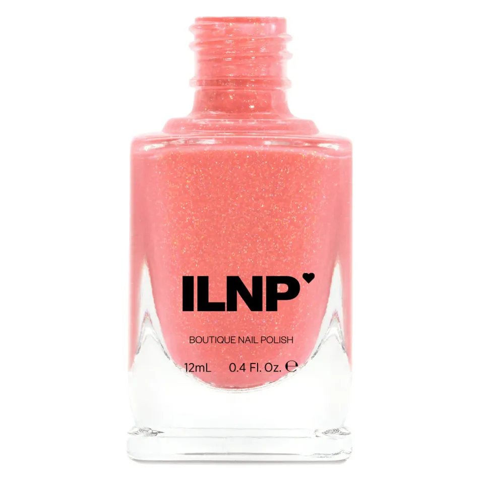 ILNP At Sea Riley nagellack korall holografiskt skimmer