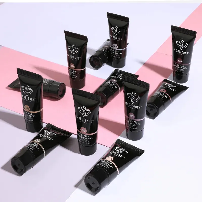 Modelones Glamour Queen polygel set 12-pack brunrosa