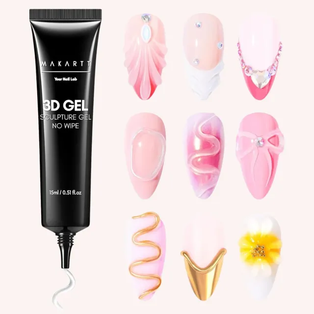 Makartt 3D Gel Sculpture Gel skulpteringsgel clear